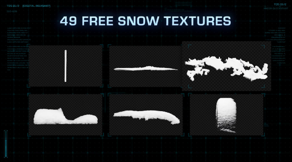 不能出國看雪景？那就自己親手打造！49 種雪紋理免費讓你下載！