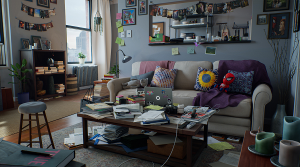 自己的夢想自己建！3D 藝術家以 Maya、Unreal Engine、ZBrush 等多種軟體重新打造電玩遊戲《漫威蜘蛛人》的公寓概念設計