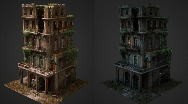 幕後解密！運用 Unreal Engine 5，結合 Maya、ZBrush，荷蘭學生打造哈瓦那建築廢墟