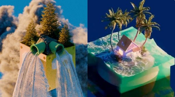 一秒穿越超級瑪利歐遊戲世界？四步驟 Blender 教學，教你打造超療癒 3D 瀑布影片！ 
