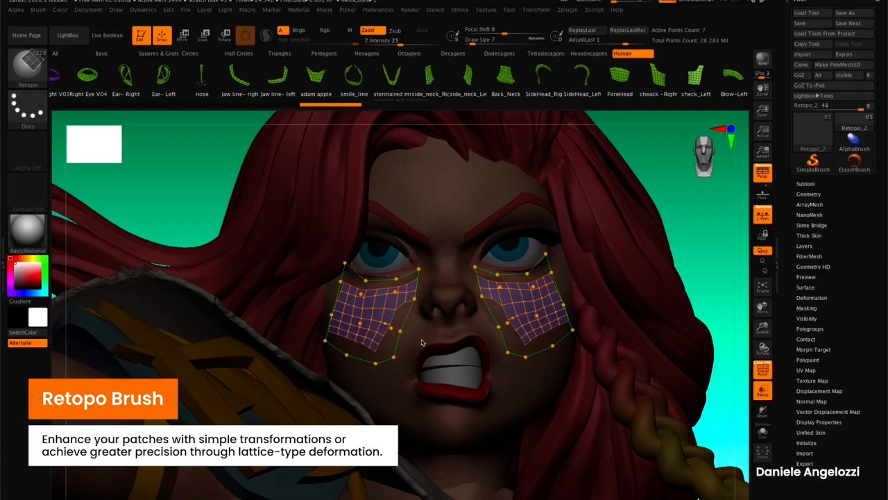 ZBrush 2026.1 版本加入拓樸筆刷，重新建構資料夾系統讓你的 UI 介面、筆刷帶著走