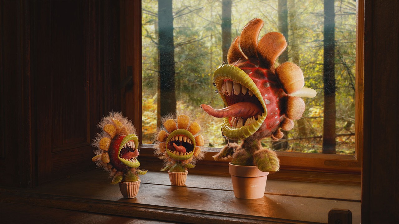 在窗邊遇見奇幻食人花！透過 ZBrush、Blender 賦予 3D 模型生猛活力