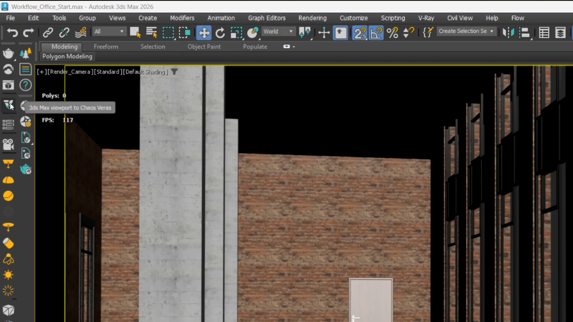 現在可在 3ds Max 的 V-Ray 工具列中開啟 Veras