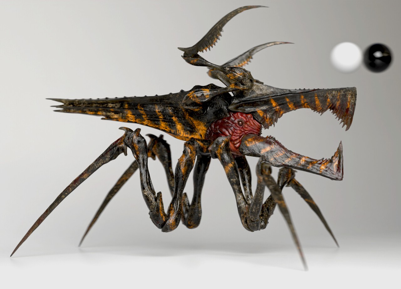 致敬 90 年代經典科幻片！VFX 藝術家 Eric Keller 以 ZBrush、Redshift 重現《星艦戰將》衛兵蟲