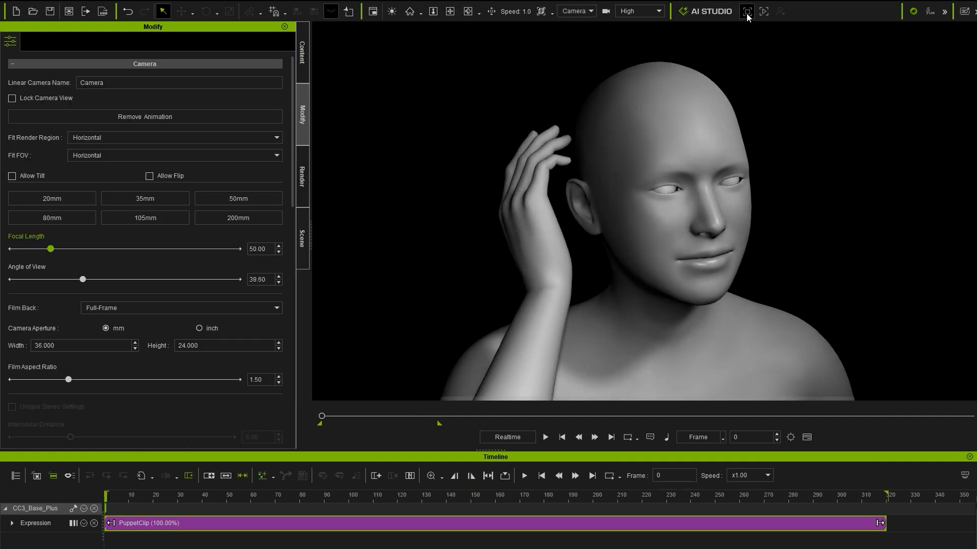 AI Studio 與 iClone、Character Creator 高度支援。可先在 iClone 做出 3D 參考動作，再傳送到 AI Studio 搭配各種生成模型和提示詞來生成。